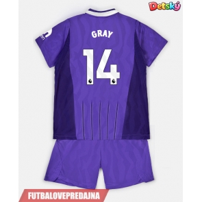 Lacne Dětský Futbalové dres Tottenham Hotspur Archie Gray #14 2026-27 Krátky Rukáv - Tretina (+ trenírky)